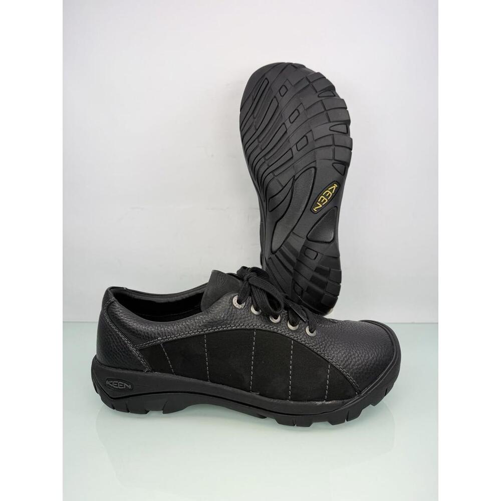 KEEN Presidio Women 8.5 EU 39 Black Leather  Walking Hiking Trail Shoe Comfort